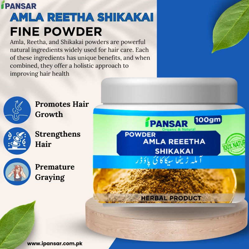 Amla Reetha Shikakai Fine Powder